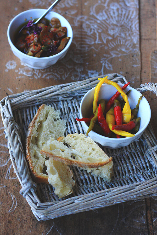 Papričice i patlidžan ispod ulja/Na&nbsp;štikli